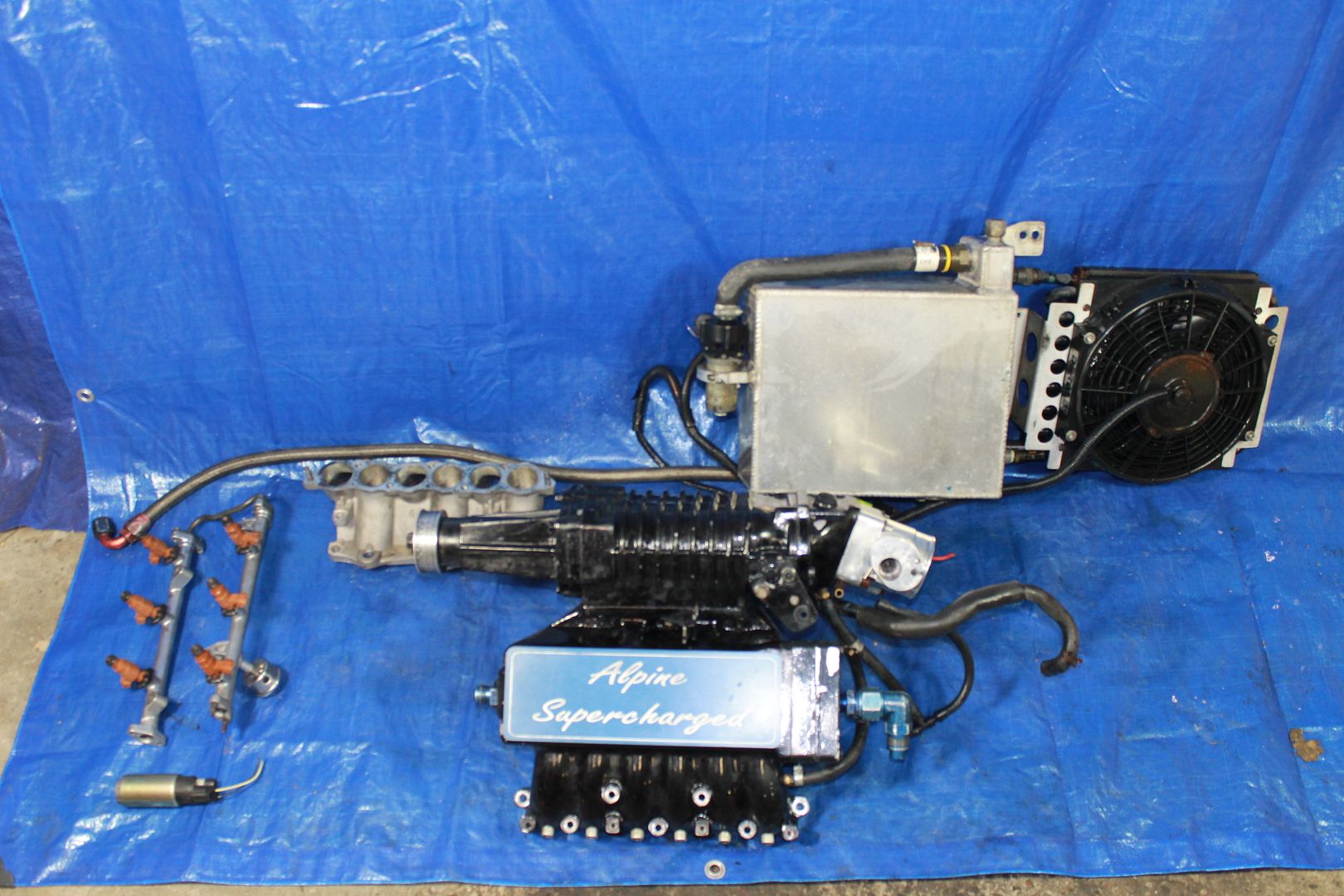 03-08 HYUNDAI TIBURON GT V6 2.7L ALPINE SUPERCHARGER KIT INJECTORS 2.7 ...